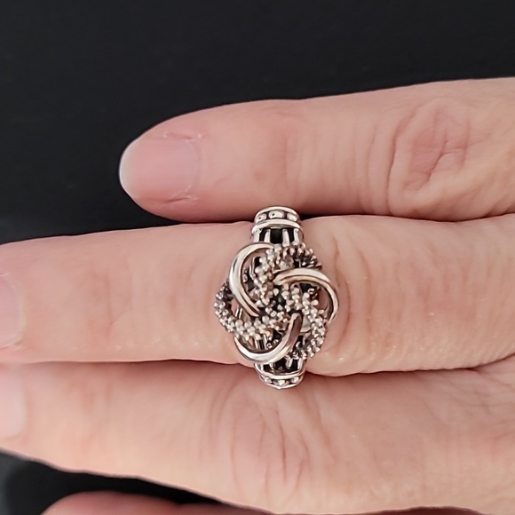 LAGOS Sterling Silver Love Knot Ring 6 - Picture 11 of 12